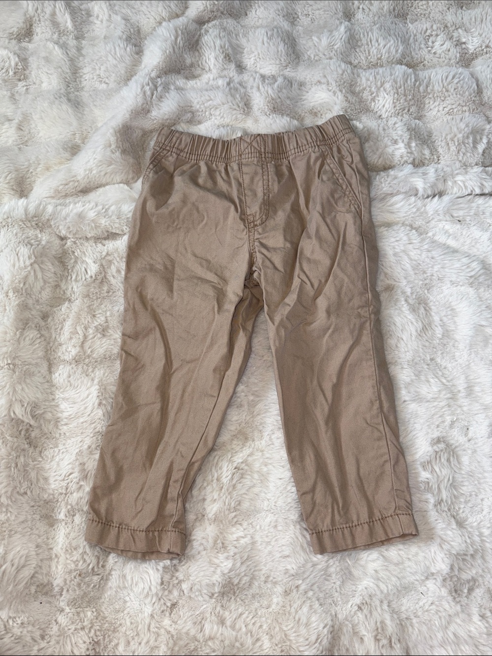Carter's Khaki Elastic-Waist Casual Pants
